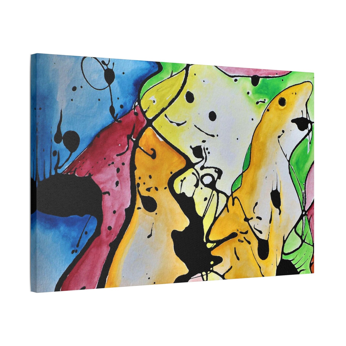 Space Judy Satin Canvas, Stretched