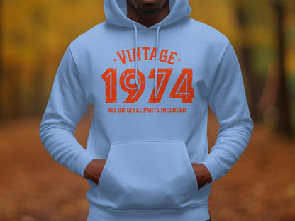Vintage 1974 All Original Parts Included Design Hoodie- Cloud 16 Clothing Co.- {{Product type}}