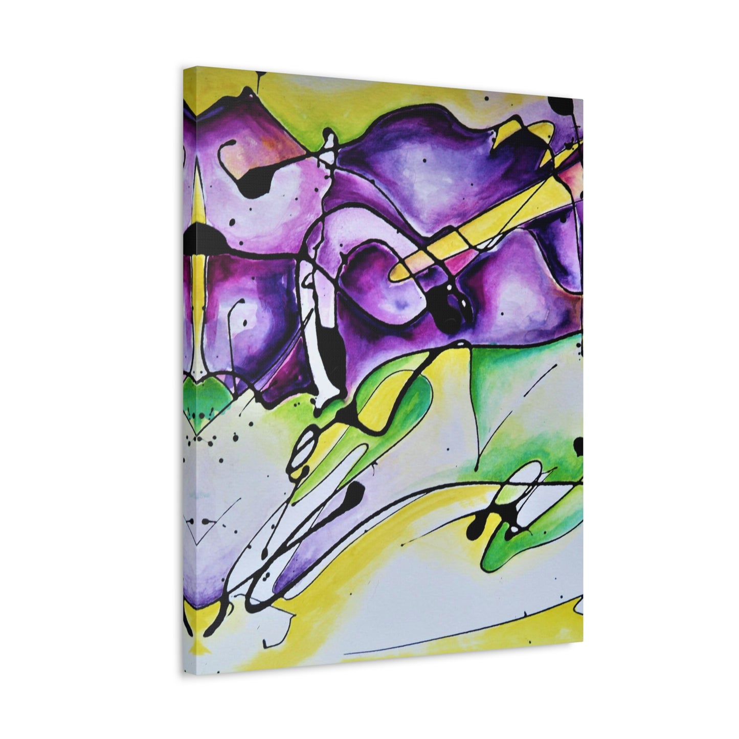 Purple Mountains Stretched Canvas