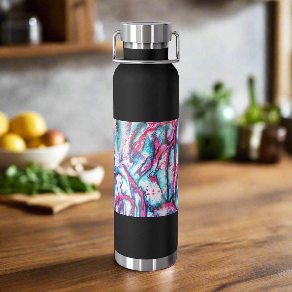 Pink Jellyfish 22oz Vacuum Insulated Bottle