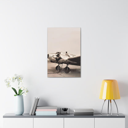 Refueling Mid-Contintent Chief Line Omaha Airport 1939 Canvas Gallery Wraps 20″ x 30″ 1.25"