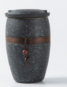 Porcelain Kung Fu Tea Cup with Filter - New Black No Cloth Bag - Mug