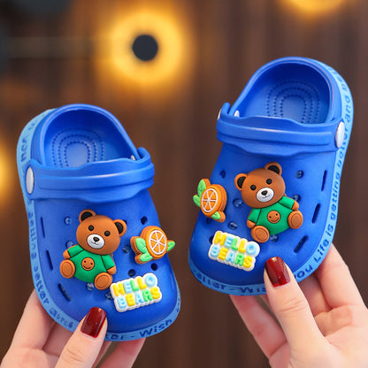 Pink Bunny Kids Slippers - Dark blue 23(Insole 14.5 cm) - sandals