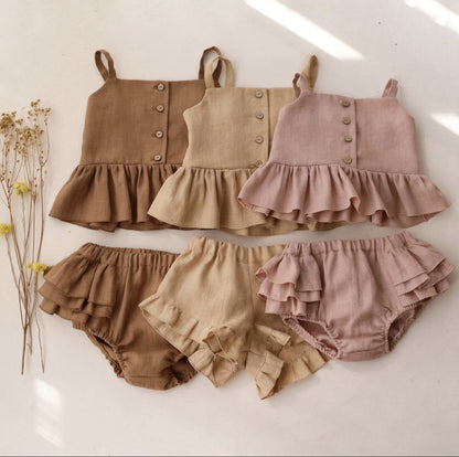 Chic Comfort Girl Shorts Set - - toddler outfit