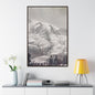 Mount Rainier Gallery Canvas Wraps Vertical Frame 32″ x 48″ Premium Gallery Wraps (1.25″) Walnut