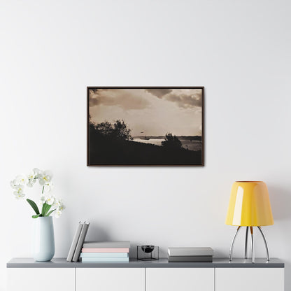 Navy Day New York October 27th 1945 Plane Gallery Canvas Wraps Horizontal Frame 30″ x 20″ Walnut 1.25"