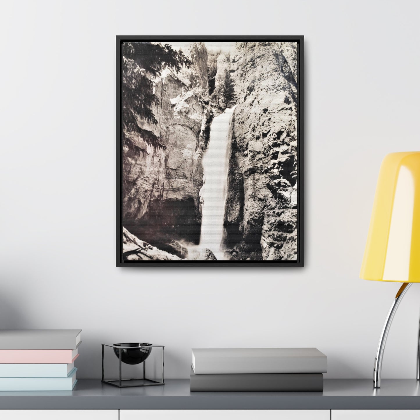 Tower Falls Yellowstone Gallery Canvas Wraps, Vertical Frame