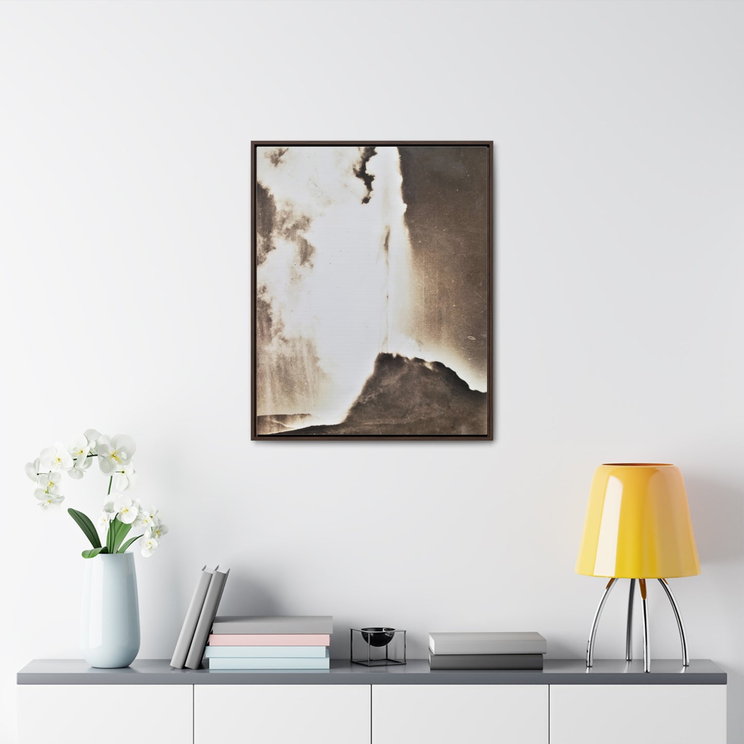 White Dome Geyser Yellowstone Gallery Canvas Wraps, Vertical Frame