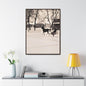 Carriage Ride Gallery Canvas Wraps Vertical Frame 30″ x 40″ Premium Gallery Wraps (1.25″) Walnut