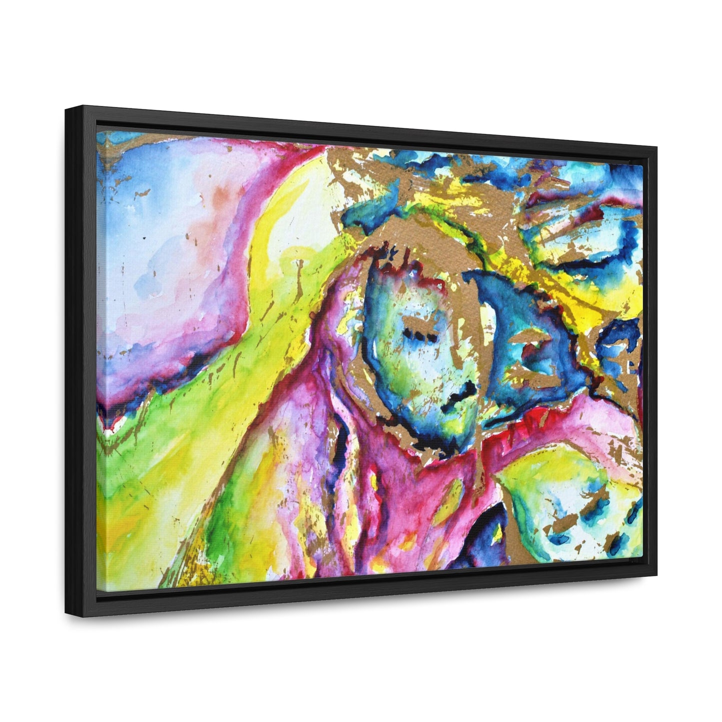 Mother's Face Gallery Canvas Wraps, Horizontal Frame