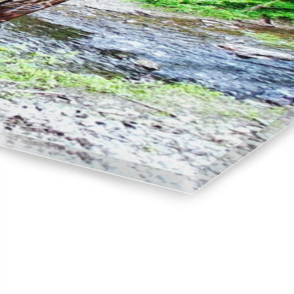 Urban Bridge Acrylic Print French Cleat Hanging - - Home Decor