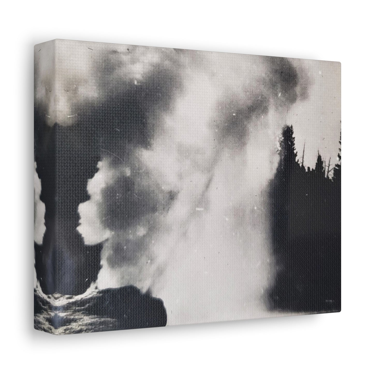 Riverside Geyser Yellowstone Stretched Canvas