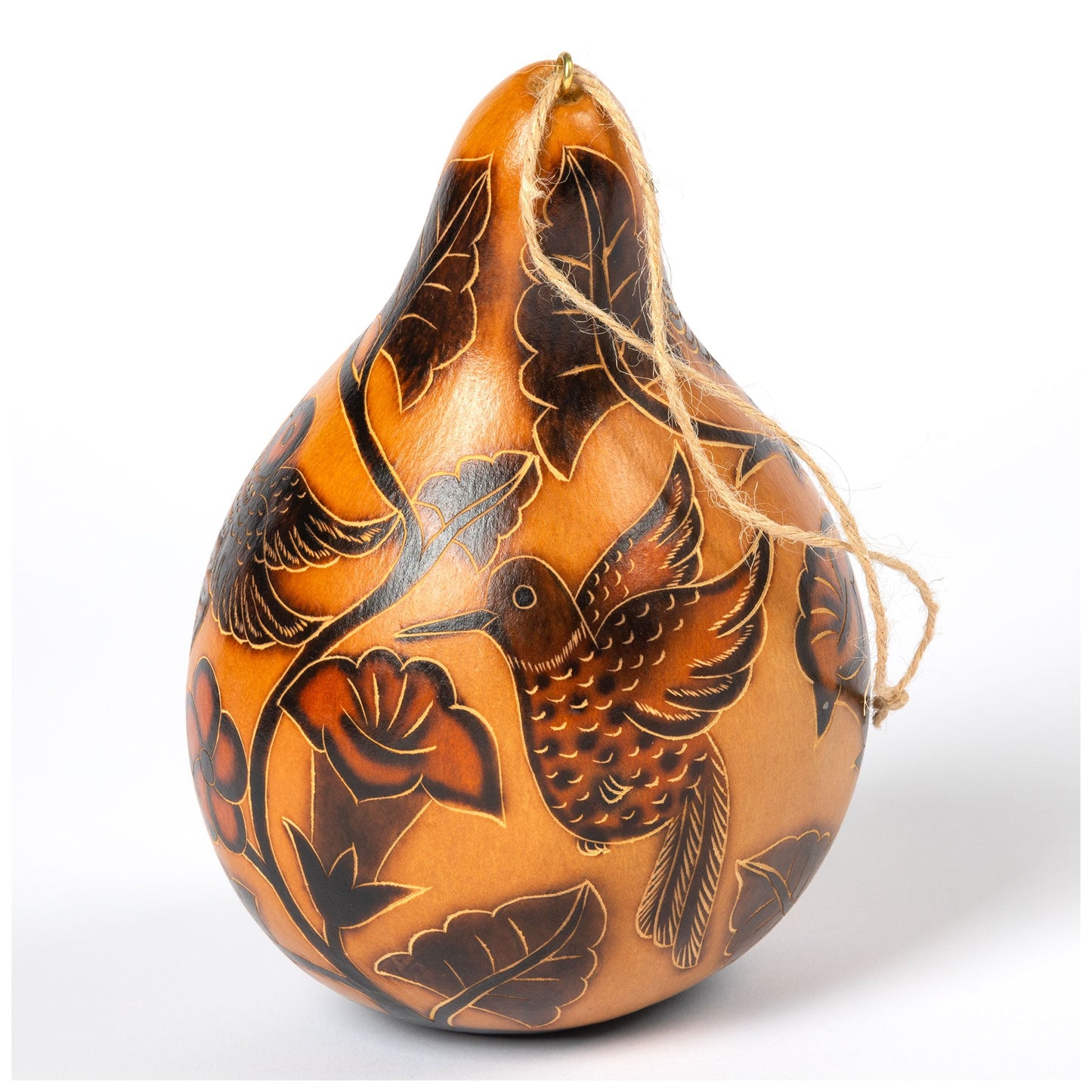 Hand Painted Gourd Birdhouse - - Birdhouses