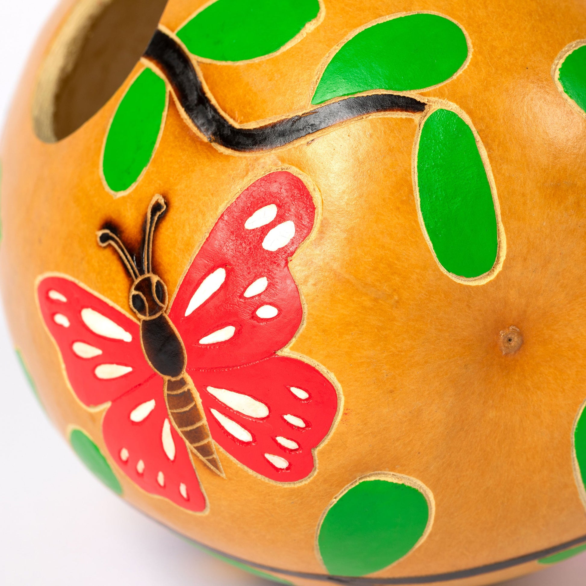 Hand Painted Gourd Birdhouse - - Birdhouses