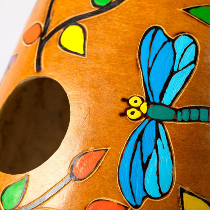 Hand Painted Gourd Birdhouse - - Birdhouses