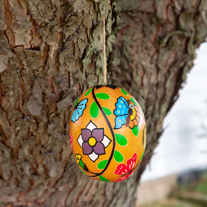 Hand Painted Gourd Birdhouse - - Birdhouses