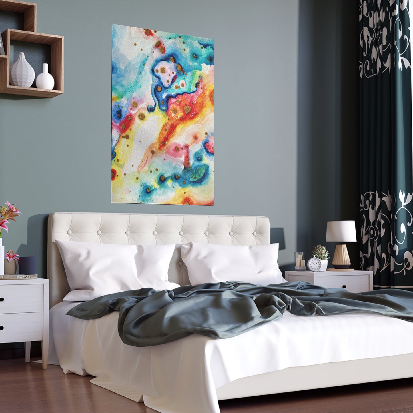 Blue Sky Angel Silk Posters