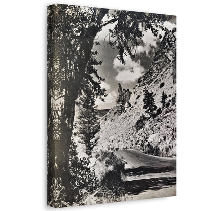 Eagles Nest Rock Yellowstone Stretched Canvas