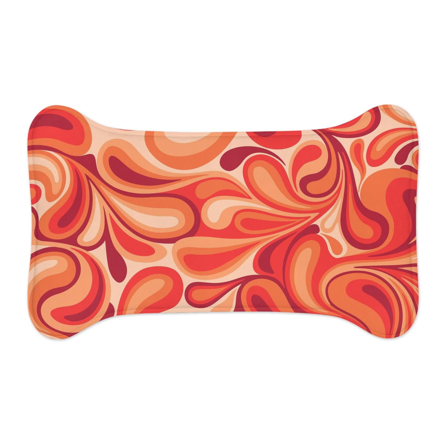 Red Orange Pet Feeding Mats