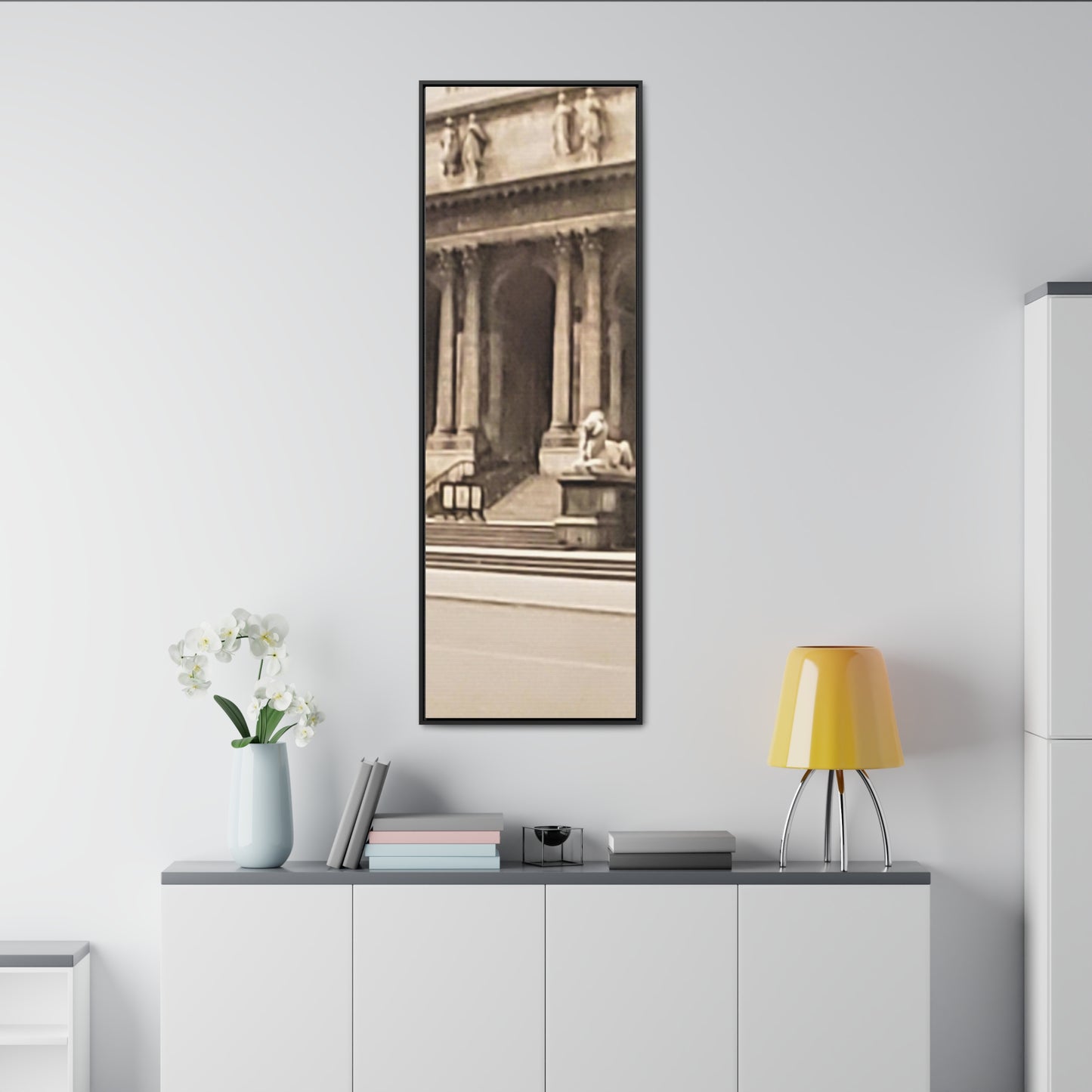 New York Public Library Gallery Canvas Wraps, Vertical Frame