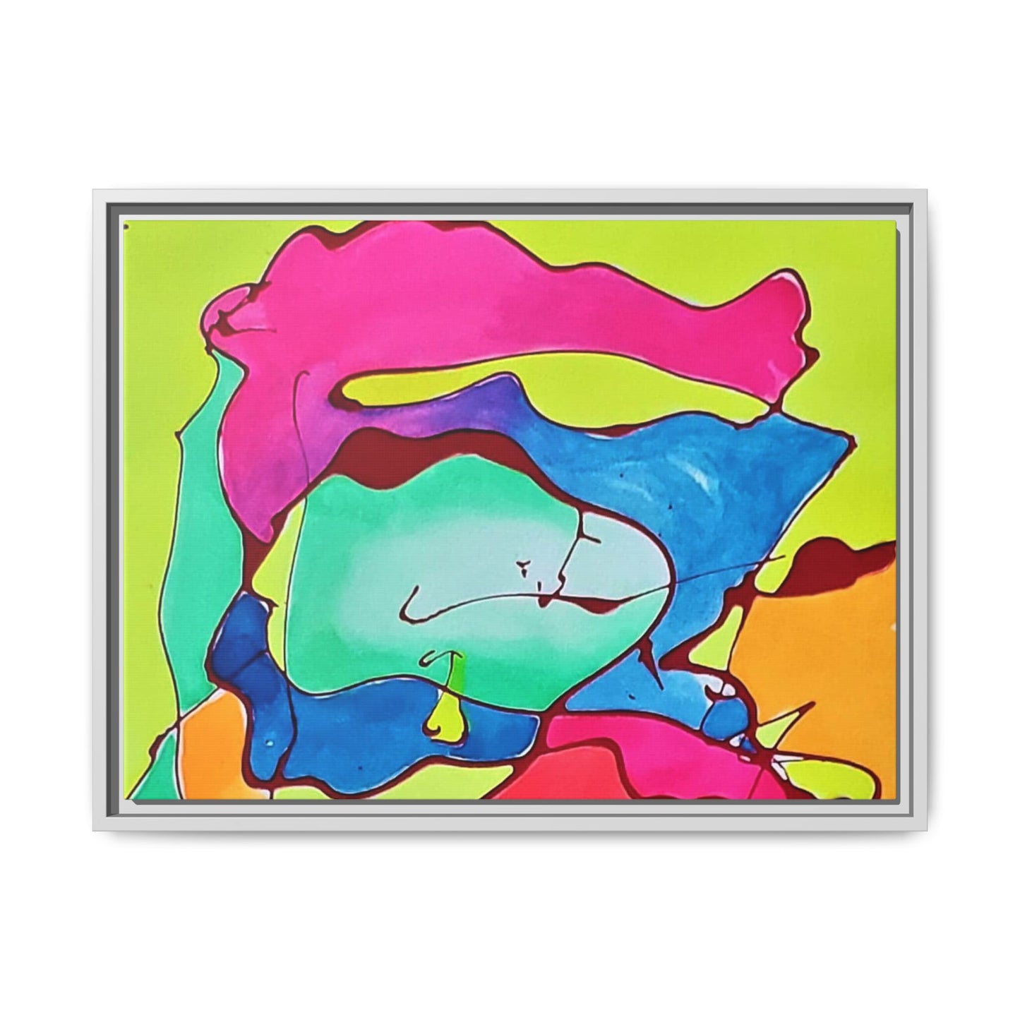 Kool Kid Matte Canvas Framed - Kia Day Design