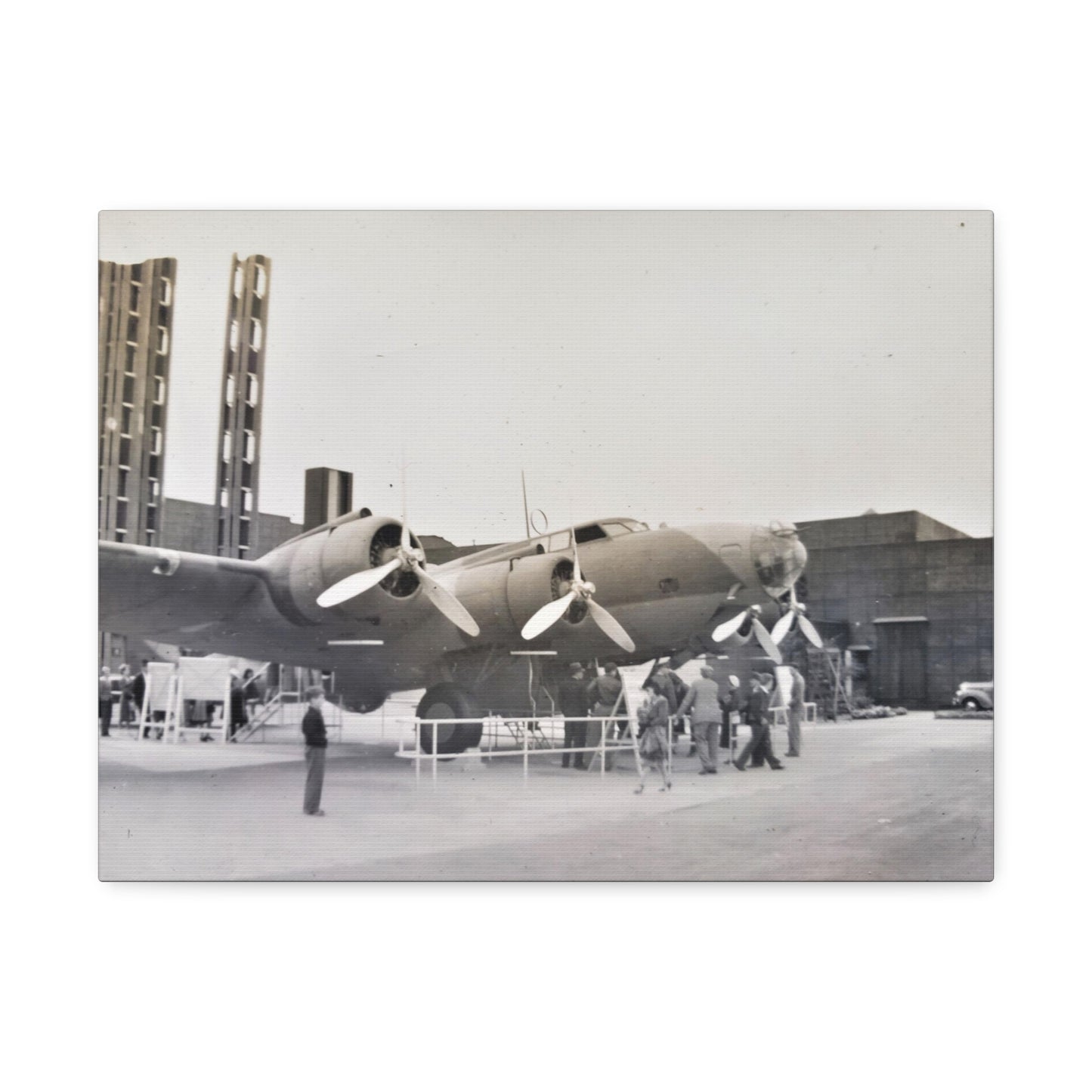 Boeing B-17 Bomber Stretched Canvas