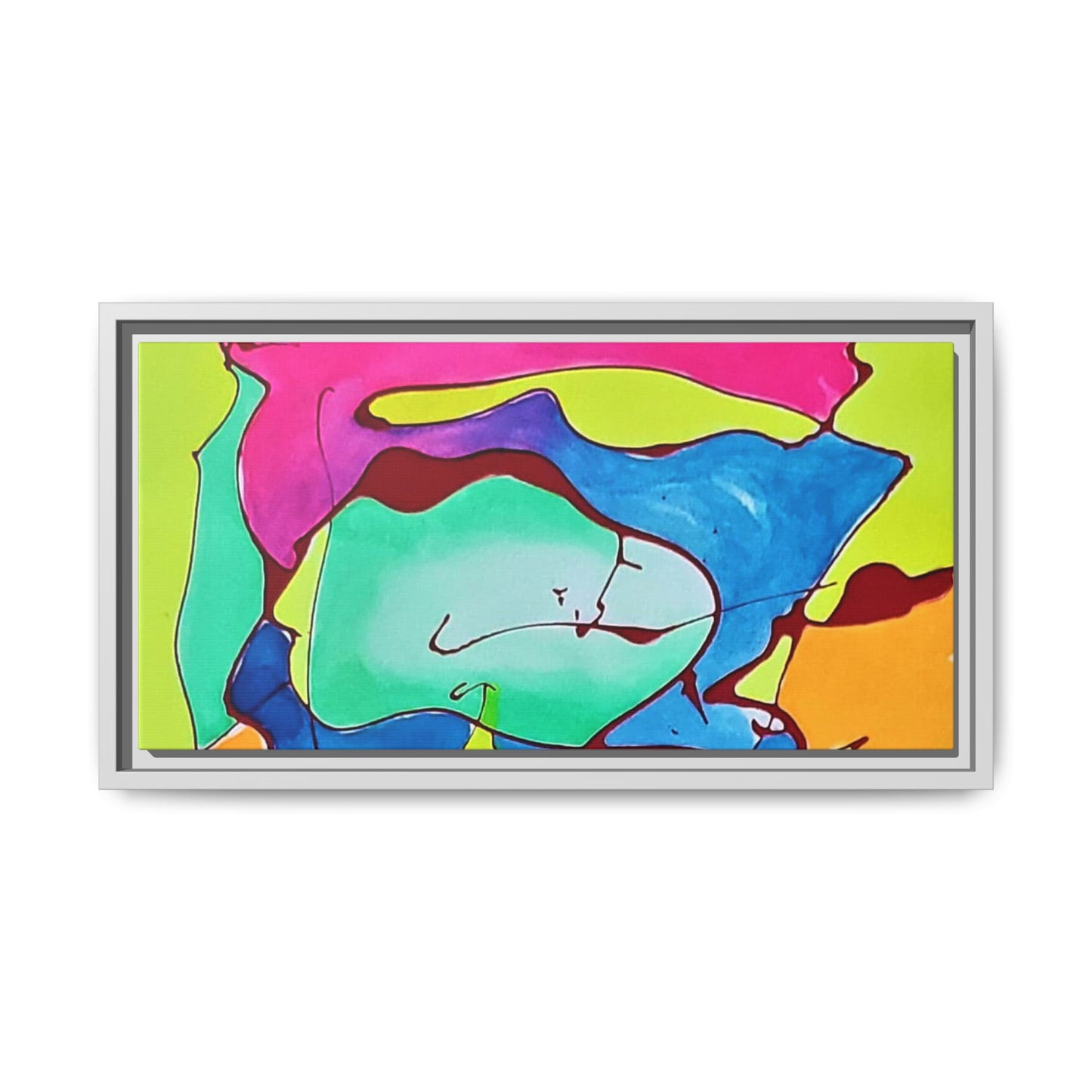 Kool Kid Matte Canvas Framed - Kia Day Design