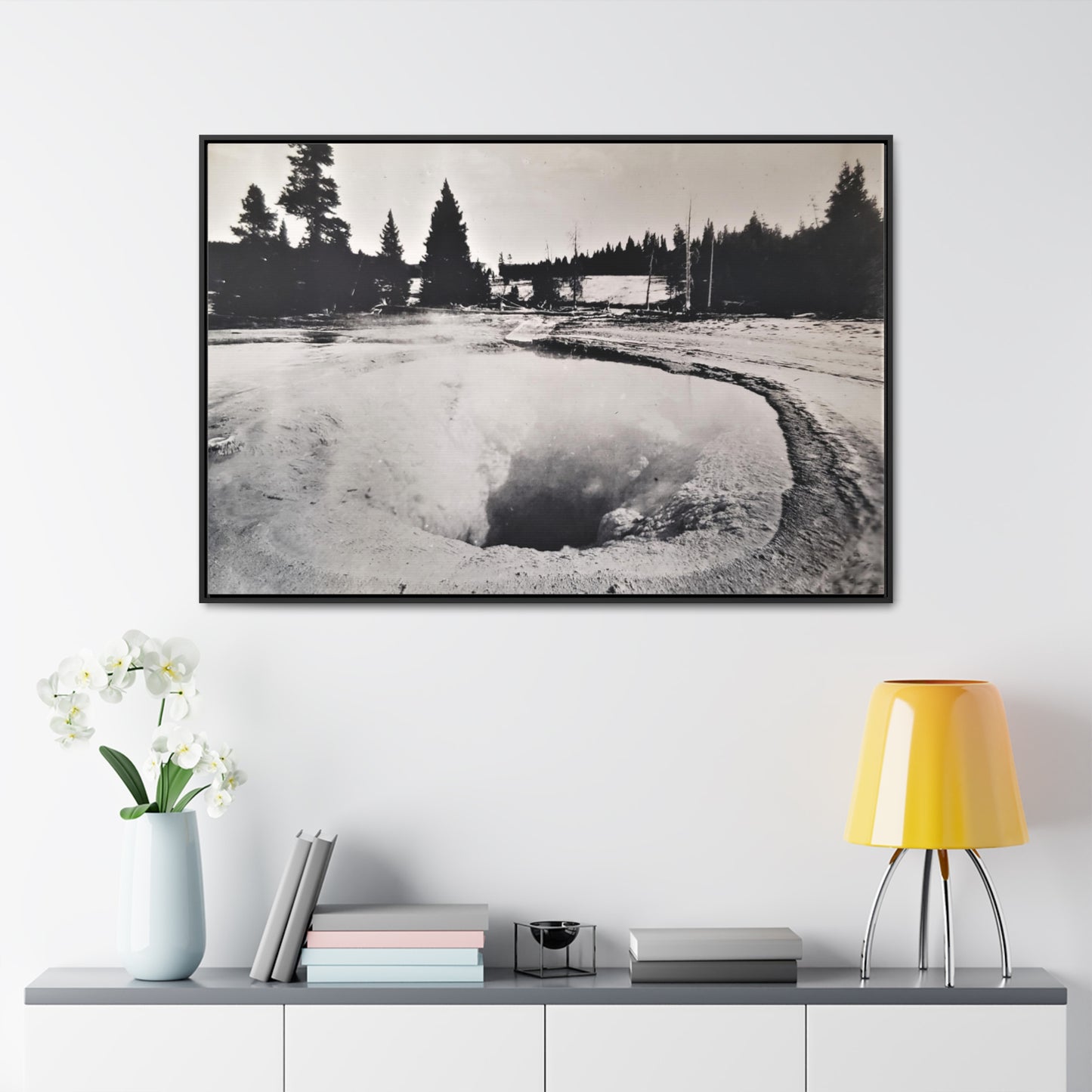 Morning Glory Pool Yellowstone Gallery Canvas Wraps, Horizontal Frame