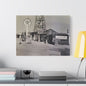 Texaco Station Continental Divide Satin Canvas Stretched 24″ x 18″ (Horizontal) 1.5"