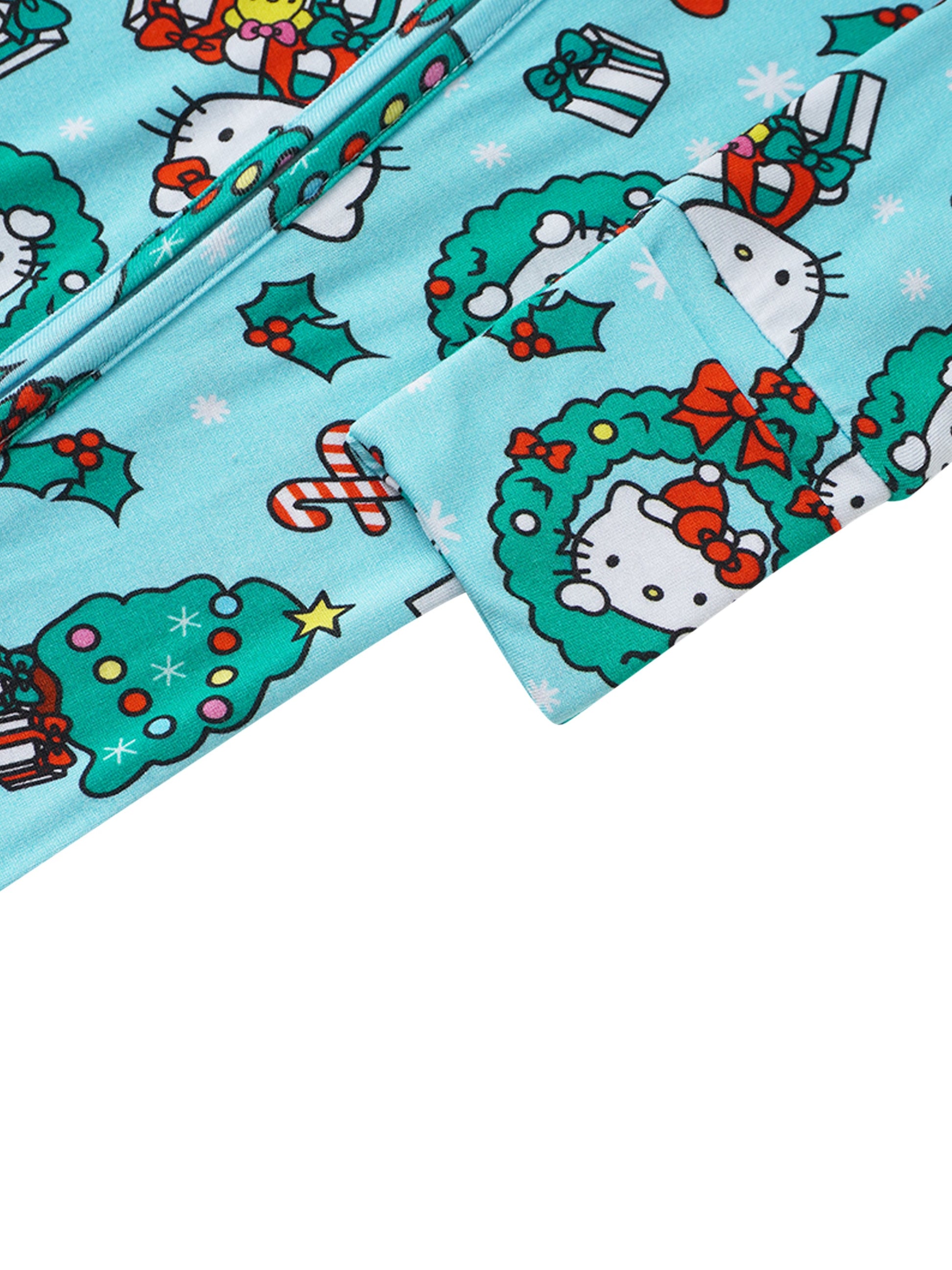 PoshTOT Sanrio Hello Kitty Wreath Bamboo Baby Convertible Zippy Romper - - Zippy Romper