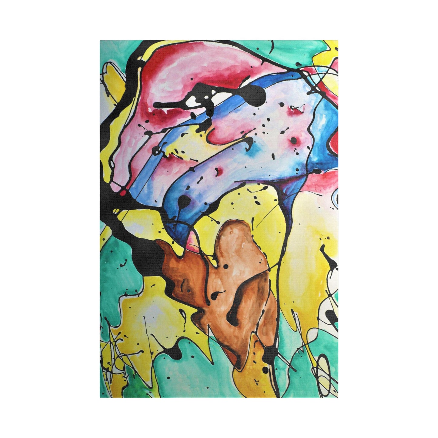 3rd Eye Sundae Satin Canvas Stretched - Kia Day Design