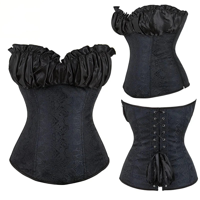 Women Zip Up Corset