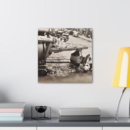 Concrete Worker Canvas Gallery Wraps 16″ x 16″ 1.25"