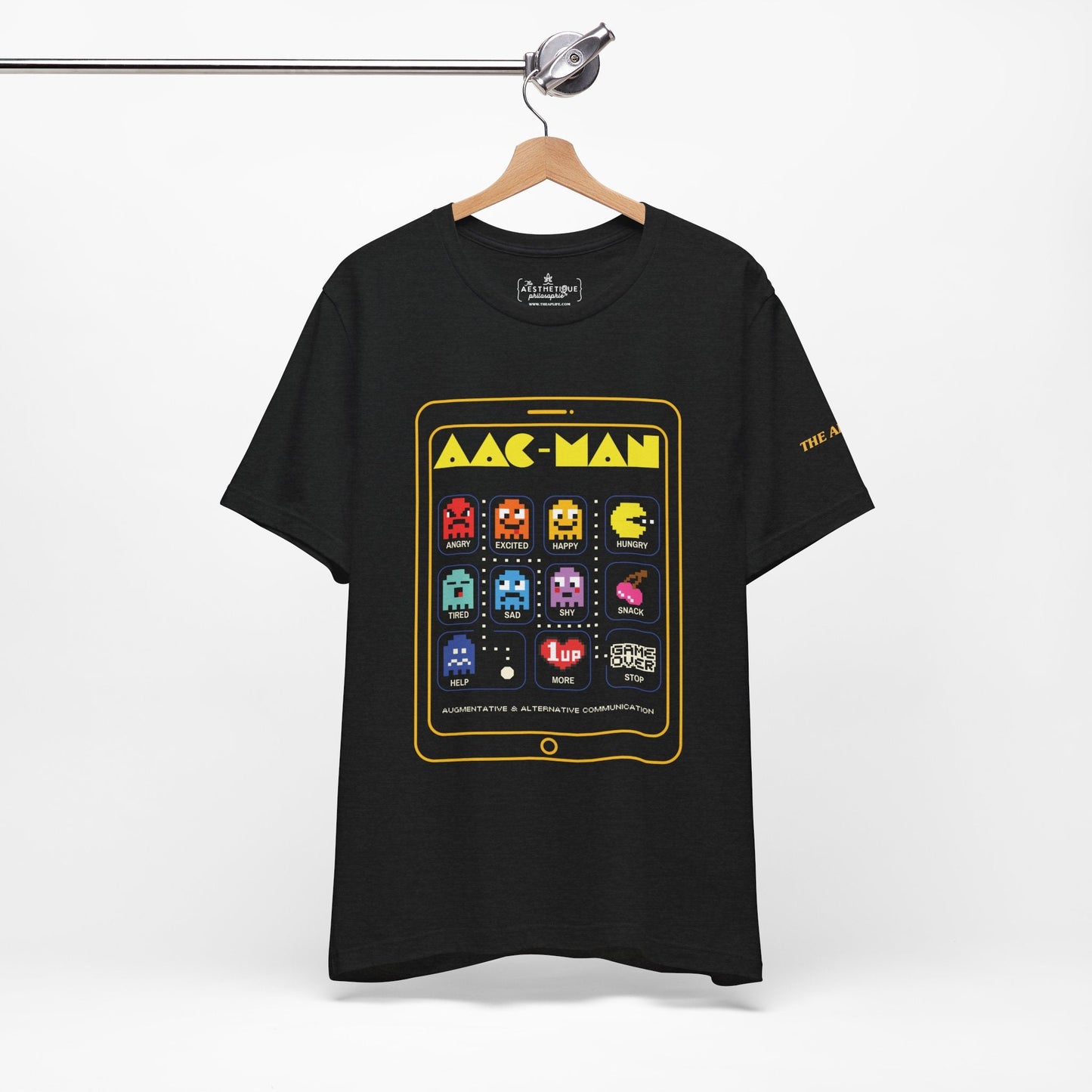 AAC Man - Communication - Retro Gaming Style - Adult Unisex Jersey Short Sleeve Tee- The Aesthetique Philosophie- {{Product type}}