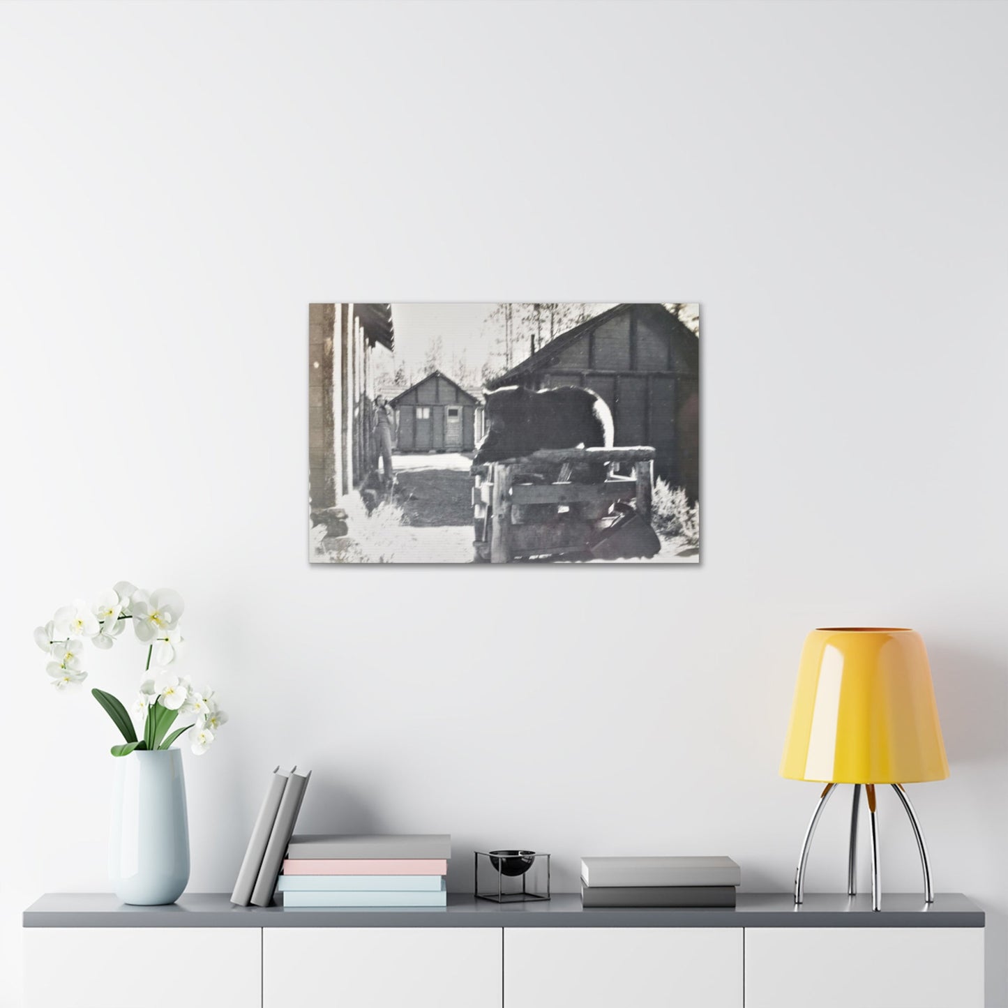 Yellowstone Bear Canvas Gallery Wraps 30" x 20" 1.25"