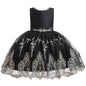 Girls Christmas Sequin Tutu Dress Black 9T