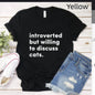Summer Casual Men's Short Sleeved Shirt - Yellow - 7