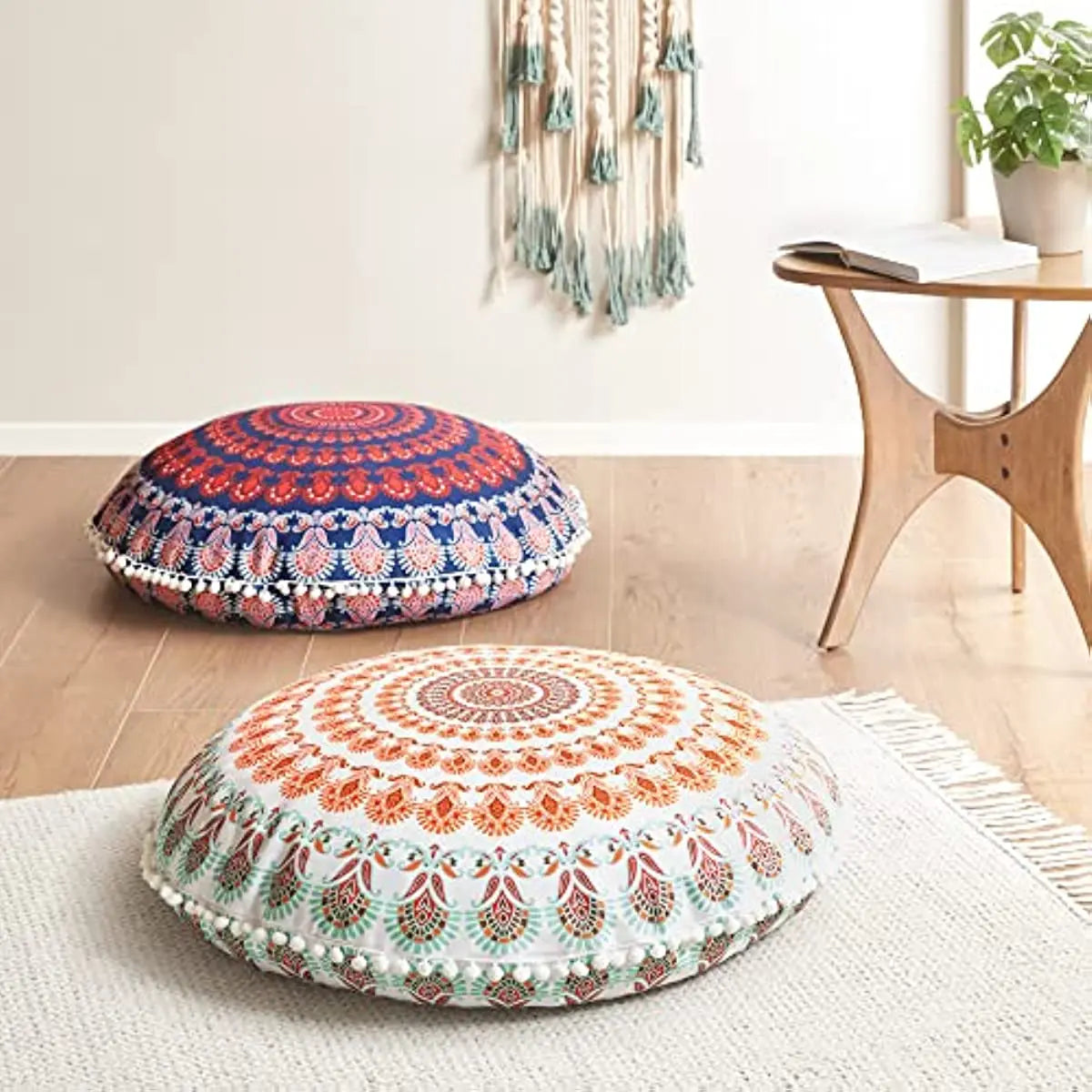 32 Inch Large Meditation Pouf Round Floor Cushion Memory Foam Circle