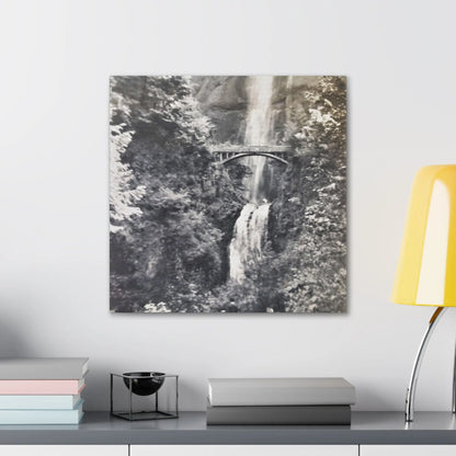 Multnomah Falls Oregon Canvas Gallery Wraps 20″ x 20″ 1.25"