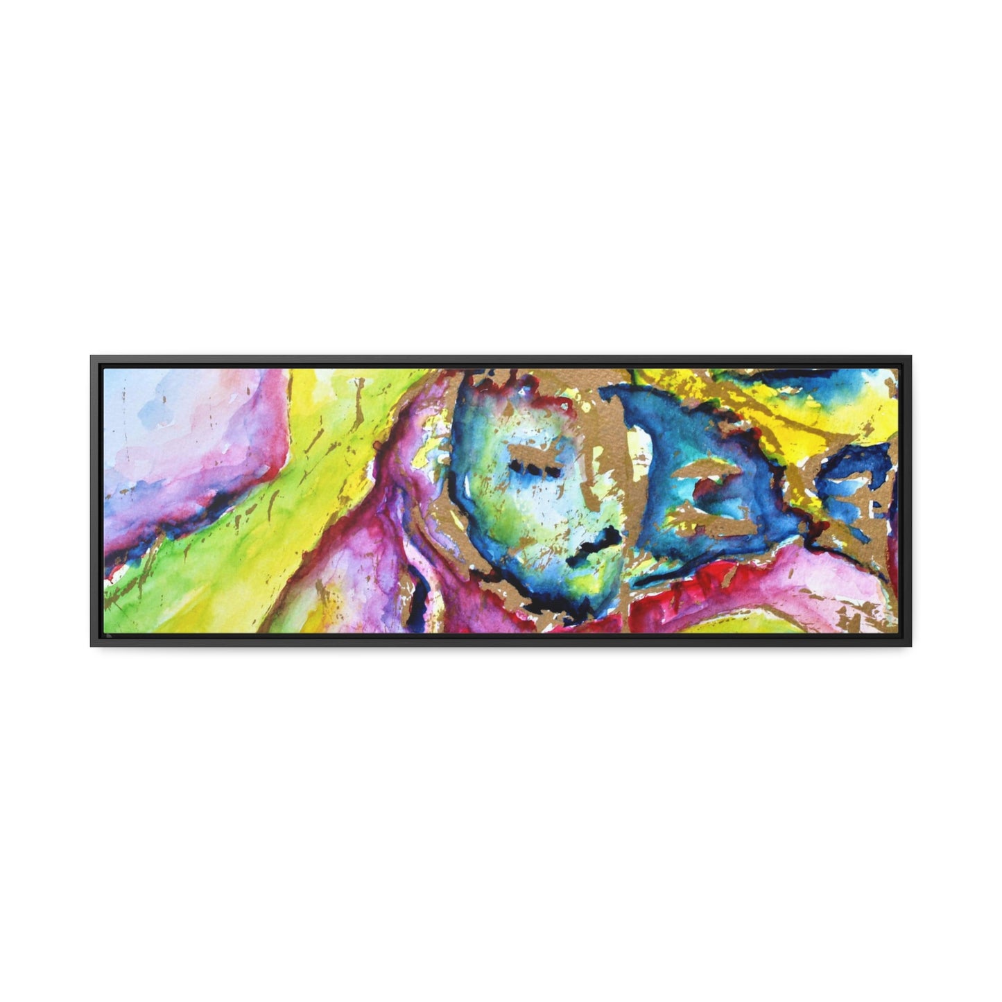 Mother's Face Gallery Canvas Wraps, Horizontal Frame