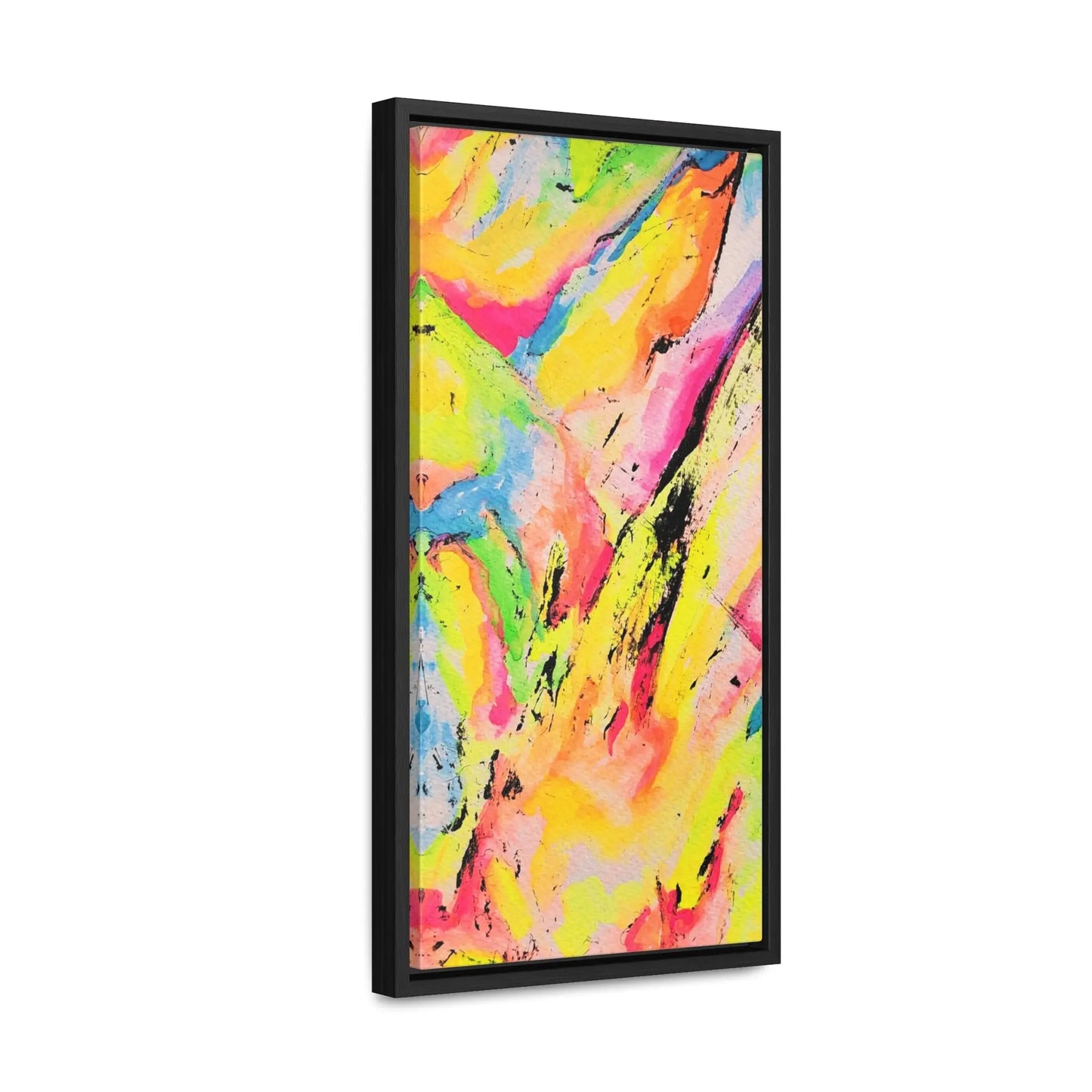 Neon Fire Gallery Canvas Wraps, Vertical Frame