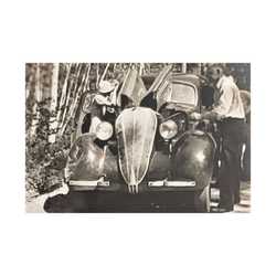 After The Black Hills 1939 Satin Canvas Stretched