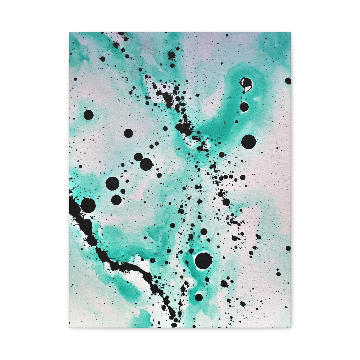 Teal Burst Canvas Gallery Wraps