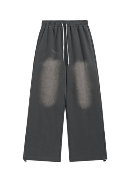 Men's Drawstring Wide Leg Comfort Pants - -