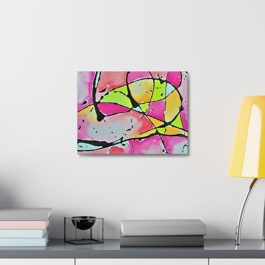 Pink Mouse Stretched Canvas