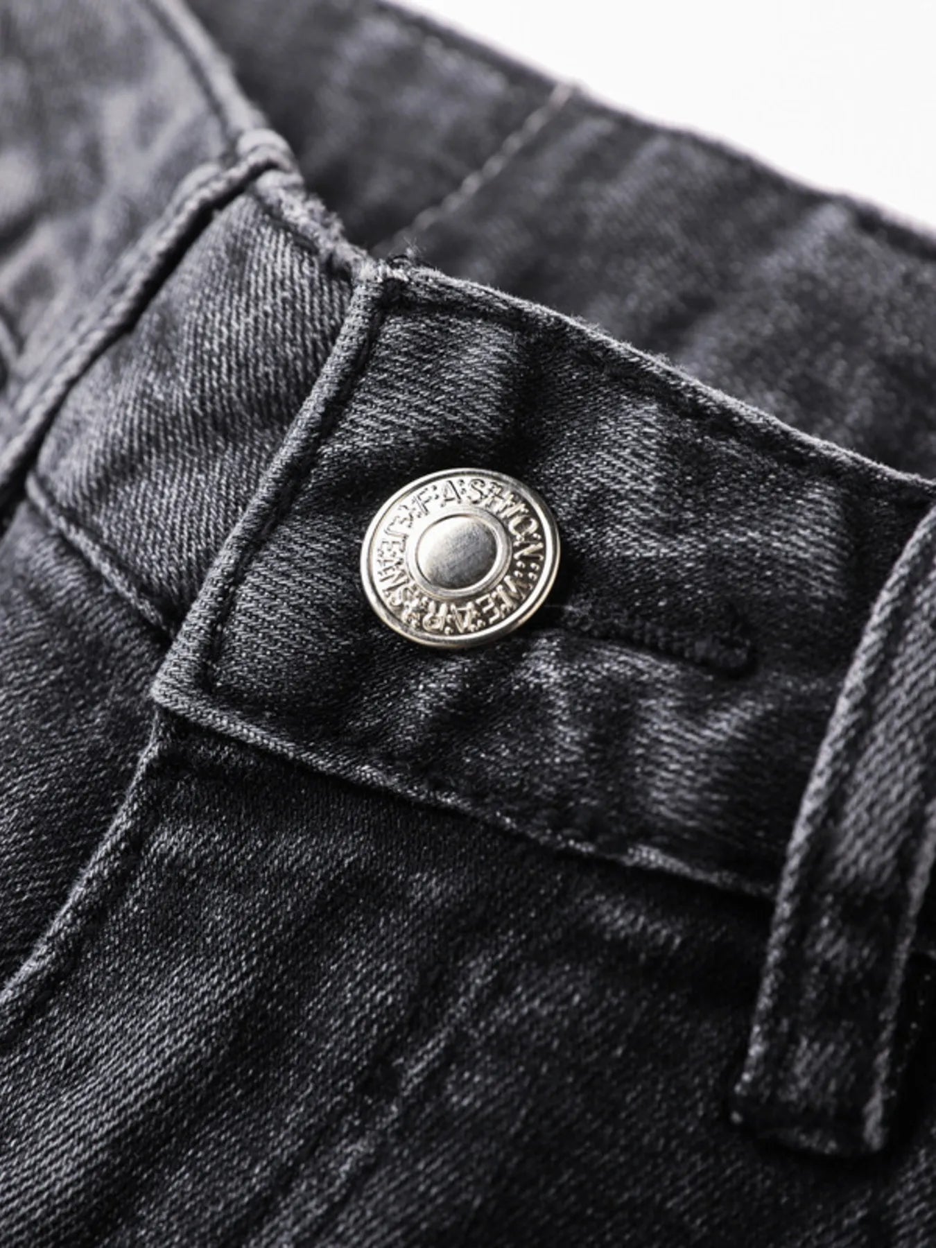 Men's Distressed Slim Fit Ripped Jeans - -