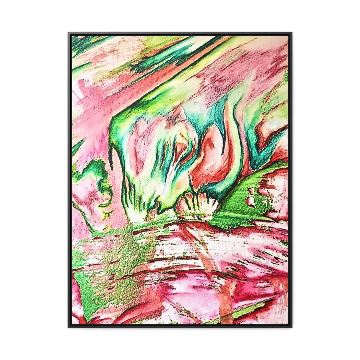 Pink Forest Gallery Canvas Wraps, Vertical Frame 30″ x 40″ Premium Gallery Wraps (1.25″)