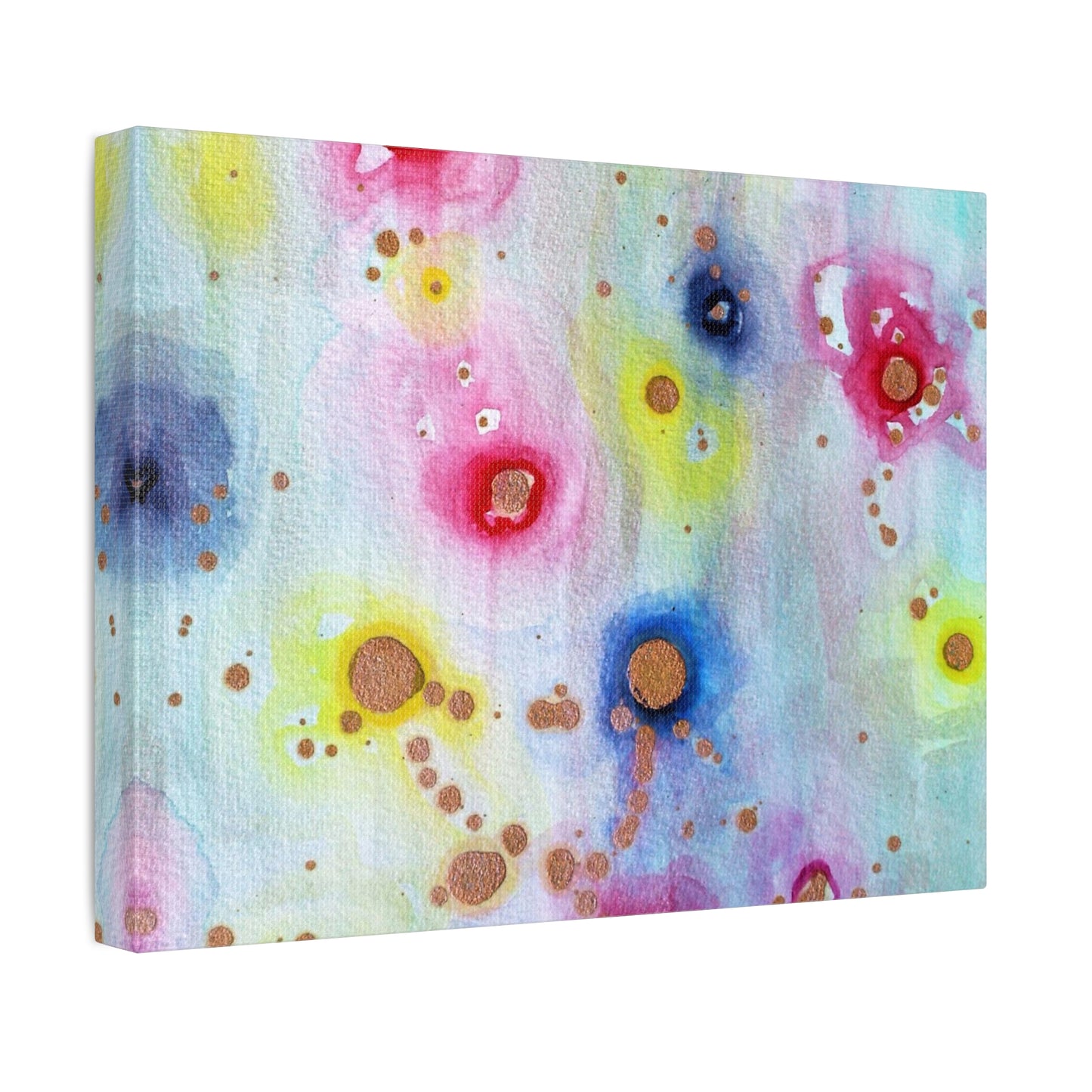 Raining Blooms Stretched Canvas