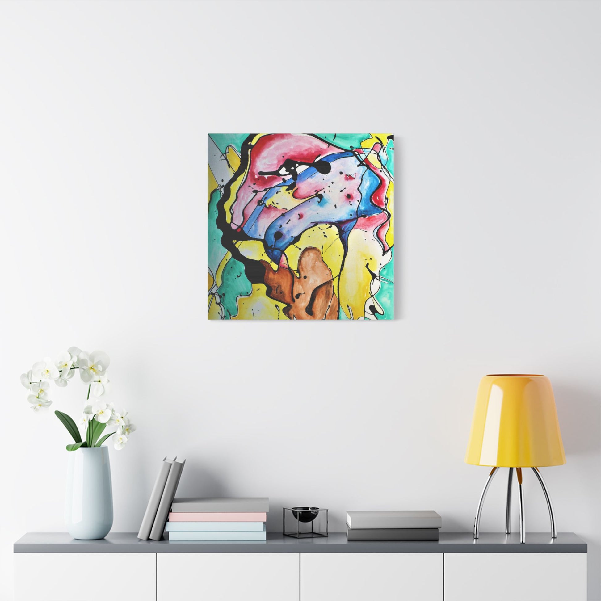 3rd Eye Sundae Satin Canvas Stretched - Kia Day Design