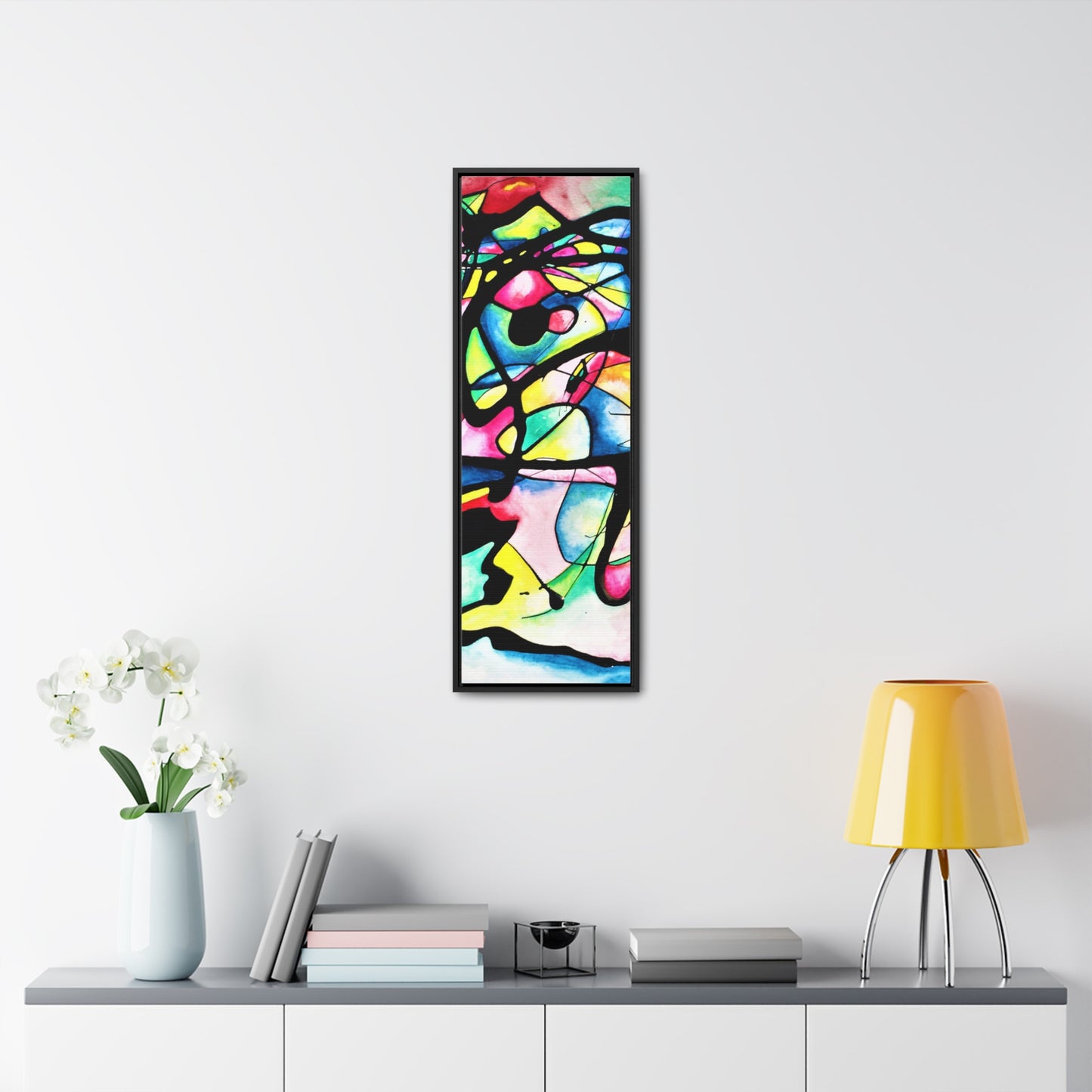 Peacock Gallery Canvas Wraps, Vertical Frame